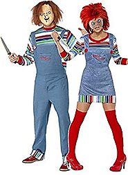 Fancy Me Women's And Chucky Doll Film Couple Halloween Horror Fancy Costume