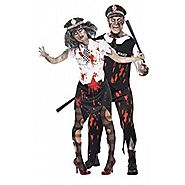 Mens & Ladies Couples Fancy Dress Dead Zombie Police WPC Policeman Policewoman Law Enforcement Emergancy Servives Hal...
