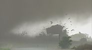 Tornado destroys house