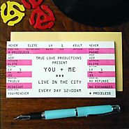 Concert Ticket Valentine's Day Card