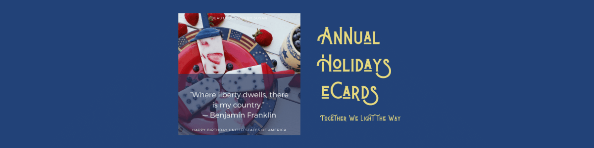 Headline for Holiday eCards by Susan