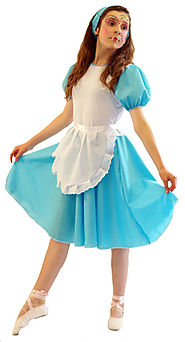 Details about ALICE IN WONDERLAND Budget Alice Fancy Dress Costume ALL AGES