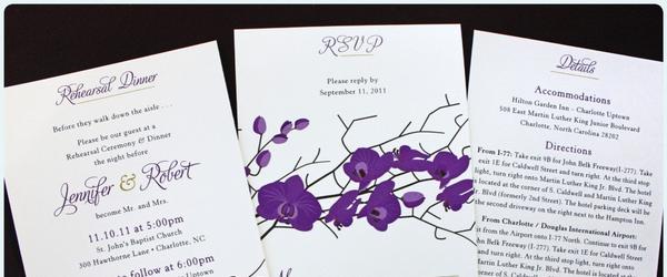 Best Purple Lavender Wedding Invitations 2018-2020 | A ...