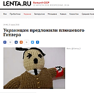 Les enfants ukrainiens sont forcés de jouer avec une peluche à l’effigie d’Hitler
