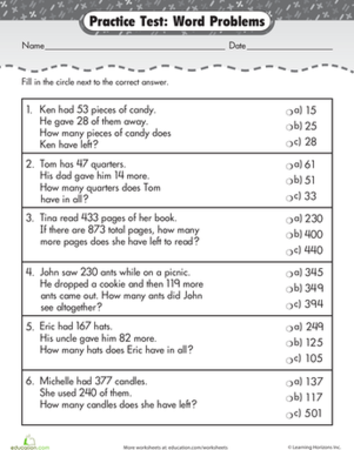 Printables Addition And Subtraction Story Problems For First Grade grade addition and subtraction word problems scalien 1st scalien