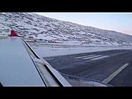 Beautiful takeoff from Kangerlussuaq with Air Greenland A330-200