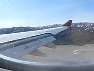 Air Greenland approach and landing at Kangerlussuaq (SFJ)