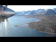 Landing Ny-Ålesund Airport, Hamnerabben (ENAS), Svalbard