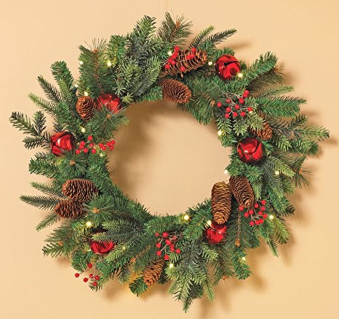 DIY Pre Lit Artificial Christmas Wreaths Ideas | A Listly List