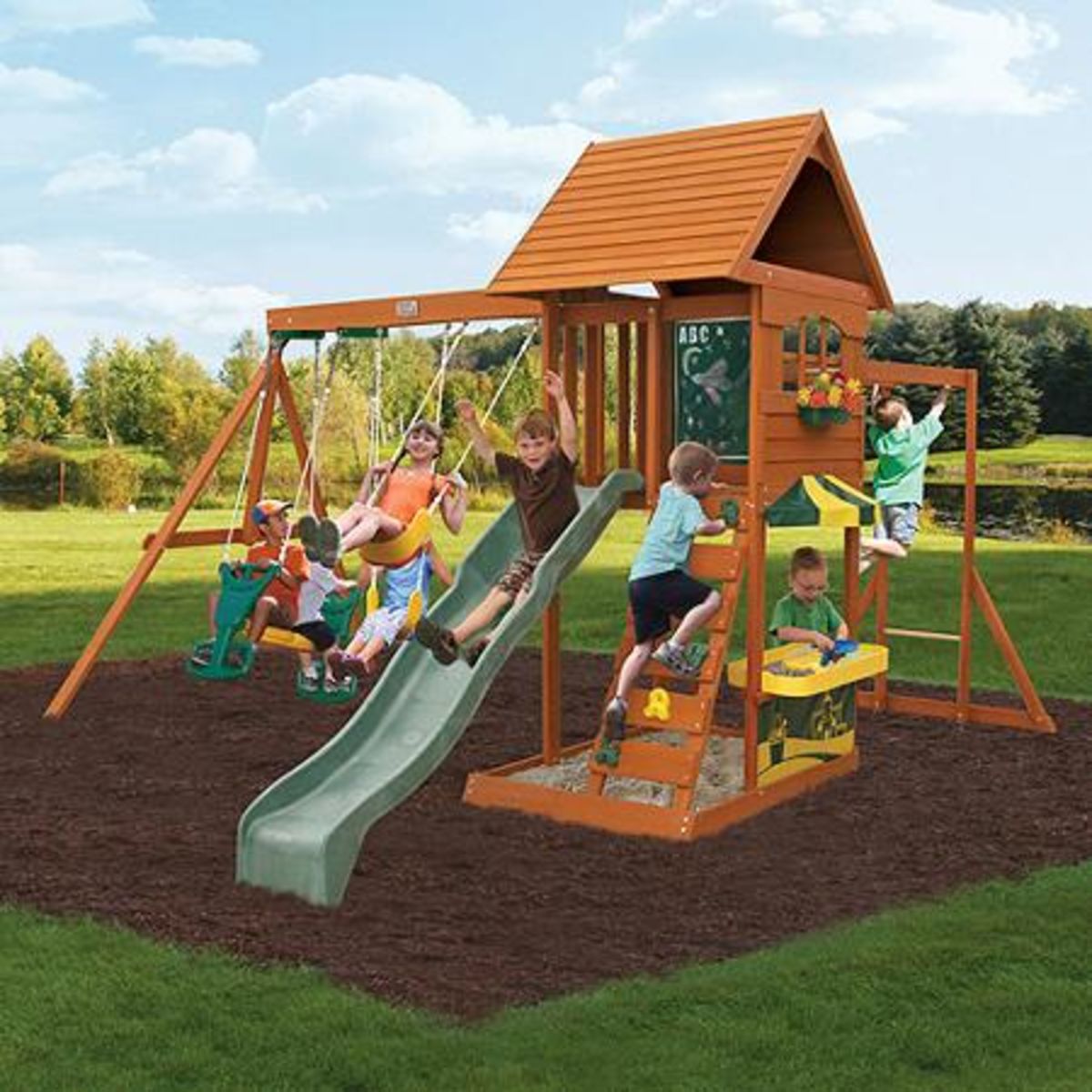 Best-Rated Wooden Backyard Swing Sets For Older Kids On ...