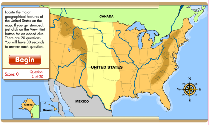 Map Of Usa With Landforms Map - Item1457322 600px