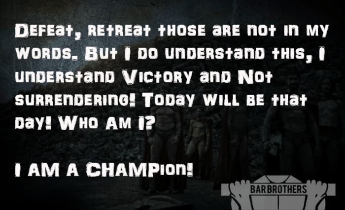 Never Retreat!