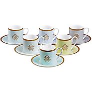 Espresso Coffee Cup Sets A Listly List Roberto Cavalli Lizzard Coffee Cups Saucers Set Of 6 Sunrise Kitchen Things